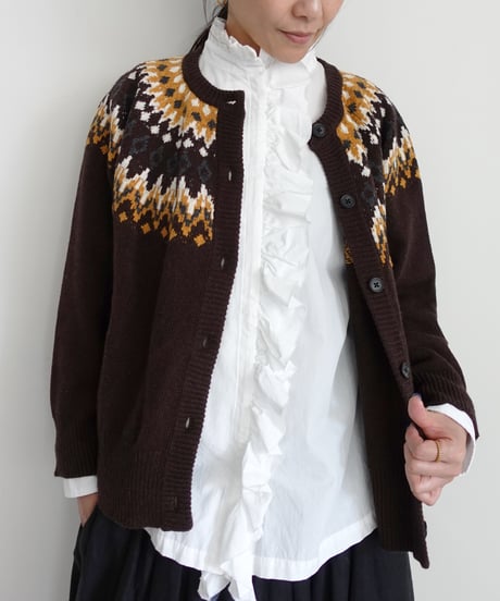 i c h i  260402 Cotton 2way Frill Shirt / 2 COLORS