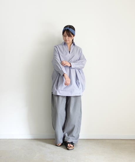 i c h i 241125・241126 Cotton Skipper Pullover / 2 COLORS