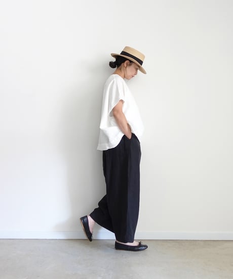 ichiAntiquités 1101122 Linen Relax Pants / 2 COLORS