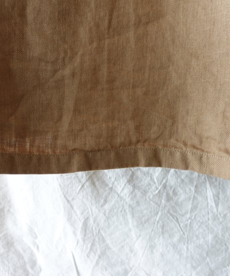 【 LIMITED COLLECTION 】Antiquités noir  1000411 Vintage Linen Apron Dress / A : BEIGE