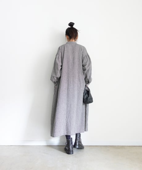 i c h i 260413 Cotton Linen Gingham Dress / A : GINGHAM