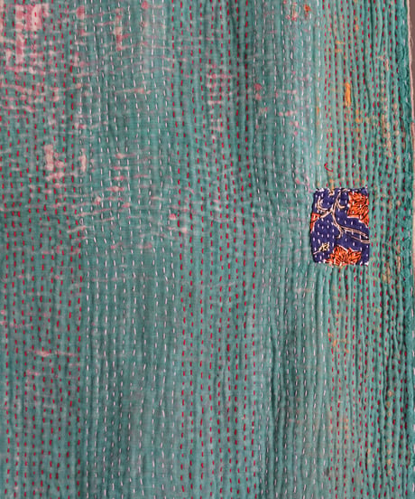 【ONLINE LIMITED】ichiAntiquités 1001139 Vintage Ralli Quilt Rug / COLOR : A