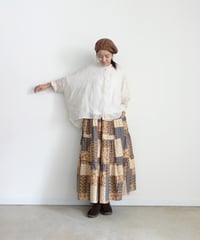 i c h i 260124 Linen Ramie Sheer Cross Shirt / 2 COLORS