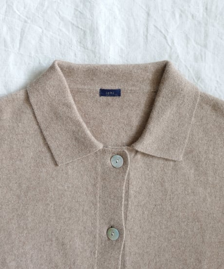 i c h i 260455  Collared Knit Cardigan / 4 COLORS