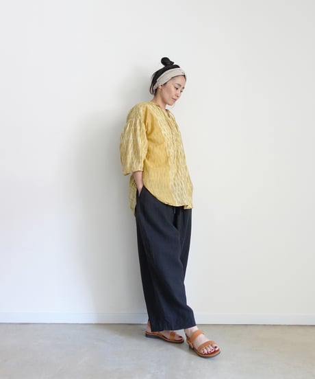 ichiAntiquités 1100940 INDIA TIE DYE Gather Shirt / 2 COLORS