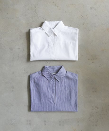 i c h i 241125・241126 Cotton Skipper Pullover / 2 COLORS