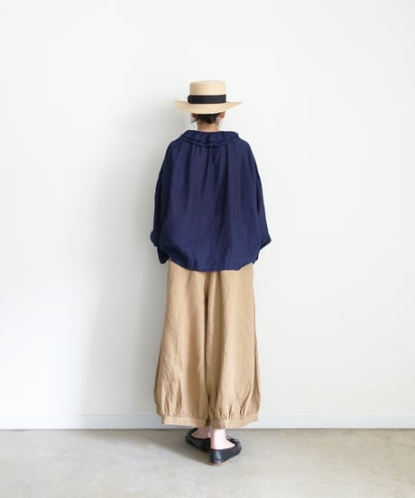 Antiquités noir 1000412 Vintage Linen Chino Denim Pants / 2 COLORS