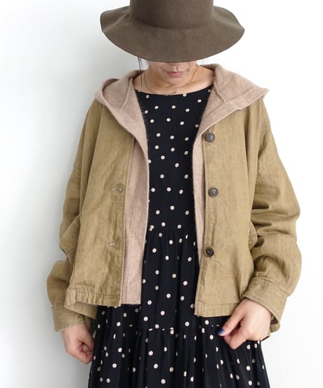 i c h i 260456 Knit Hoodie Cardigan / 2 COLORS