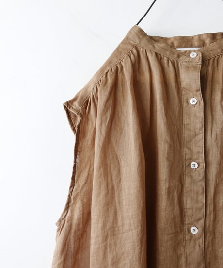 i c h i 251108 Linen Sleeveless Shirt / 4 COLORS