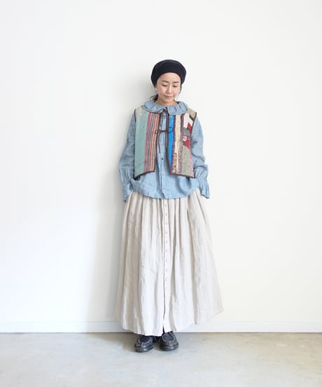 【ONLINE LIMITED】ichiAntiquités 1001136 Vintage Ralli Quilt Vest / 2 COLORS