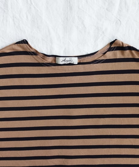 ichiAntiquités 1200344 Cotton Border Pullover / 2 COLORS