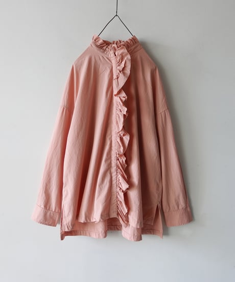 i c h i  260402 Cotton 2way Frill Shirt / 2 COLORS