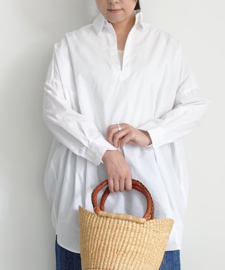 i c h i 241125・241126 Cotton Skipper Pullover / 2 COLORS