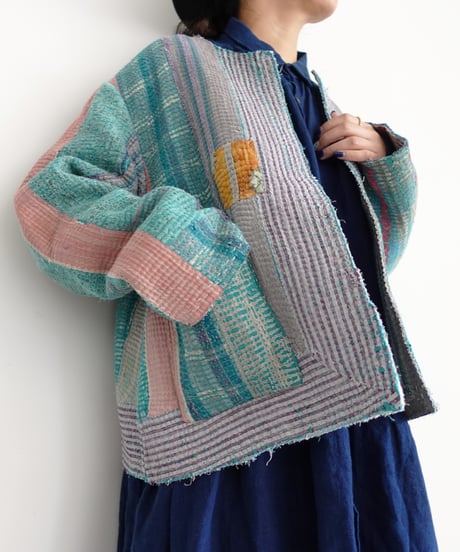 【ONLINE LIMITED】ichiAntiquités 1001137 Vintage Ralli Quilt Jacket / 2 COLORS