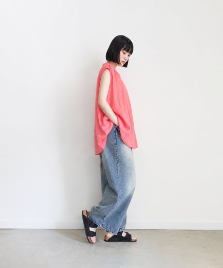 i c h i 251108 Linen Sleeveless Shirt / 4 COLORS
