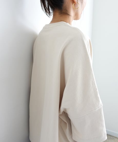 i c h i  231057  Heavy Cotton Wide Pullover / 2 COLORS