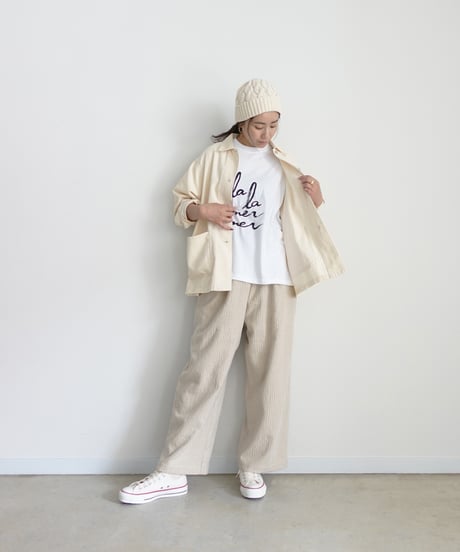i c h i  250715 Pin Stripe Relax Pants / 2 COLORS