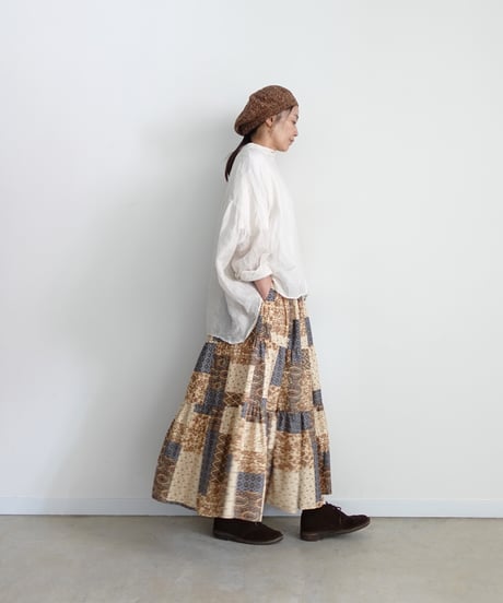 i c h i 260124 Linen Ramie Sheer Cross Shirt / 2 COLORS