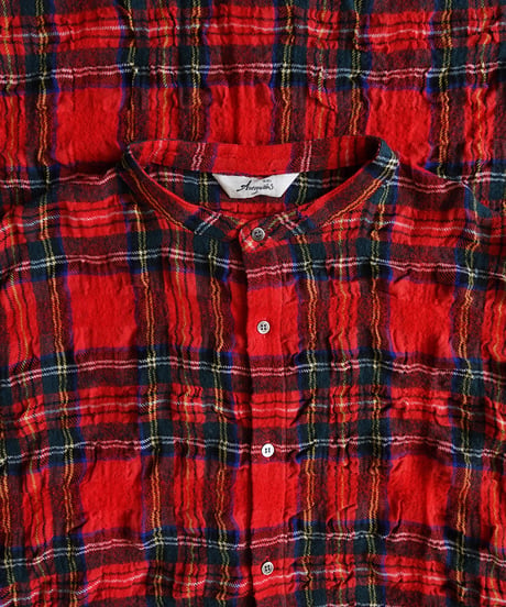 ichiAntiquités 1200325 Cotton Wool RED Tartan Dress / A : RED