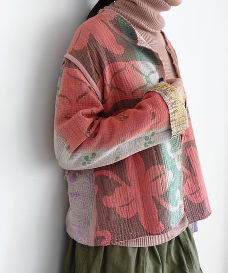 【ONLINE LIMITED】ichiAntiquités 1001137 Vintage Ralli Quilt Jacket / 2 COLORS