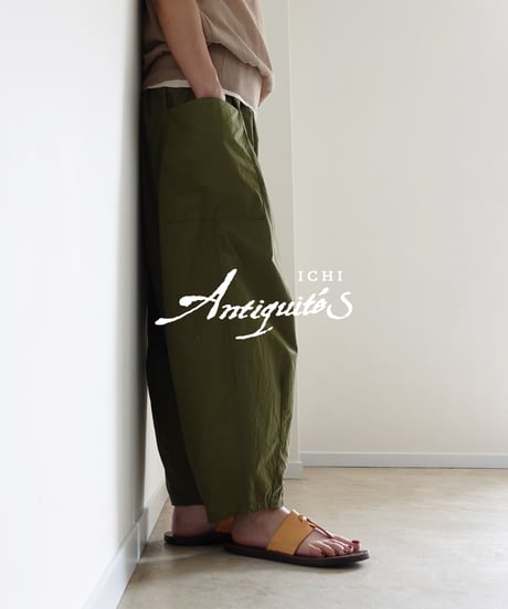 ichiAntiquités  1101132  Typewriter Cotton Relax Pants / 2 COLORS
