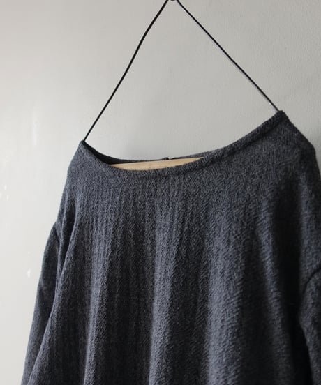 i c h i  260425 Wool Gauze & Cotton Cloth Dress / 2 COLORS