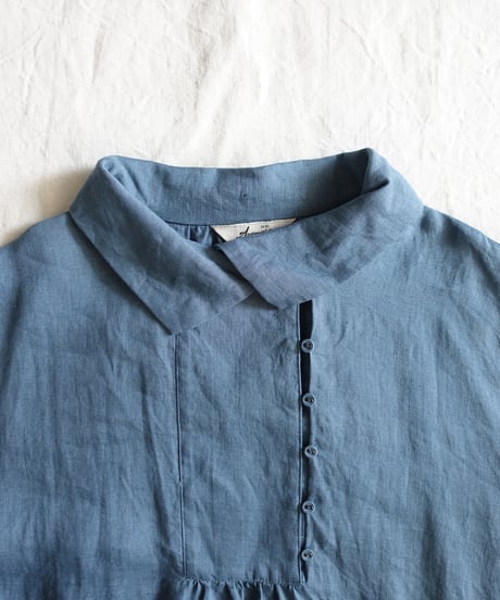 ichiAntiquités 1200311 Linen Smock Dress / 3 COLORS
