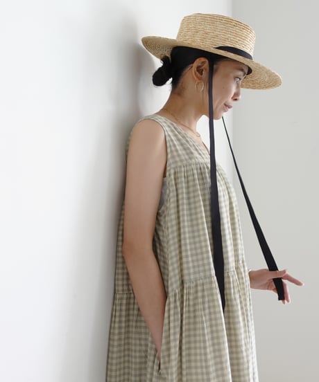 ichi Antiquités 1101134 KHADI Cotton Brise Dress / 2 COLORS
