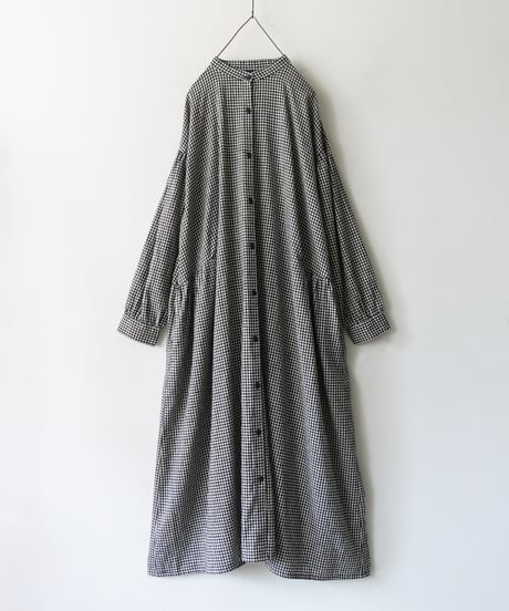 i c h i 260413 Cotton Linen Gingham Dress / A : GINGHAM