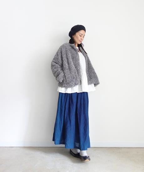 ichiAntiquités 1101107 Linen Cotton Gingham Check Pullover / 3 COLORS