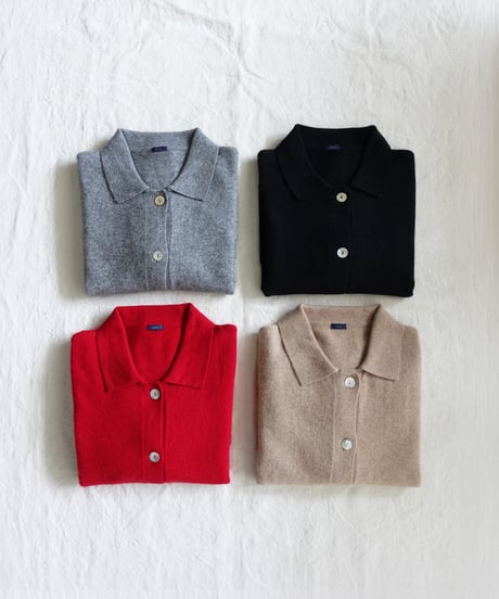 i c h i 260455  Collared Knit Cardigan / 4 COLORS