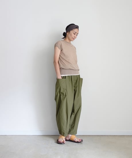 ichiAntiquités  1101132  Typewriter Cotton Relax Pants / 2 COLORS