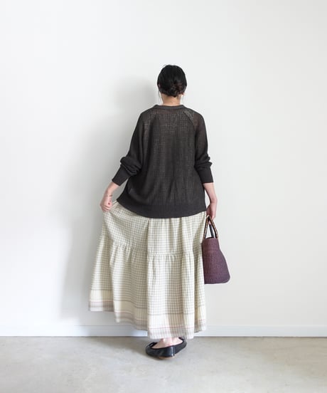 ichi Antiquités 1101134 KHADI Cotton Brise Dress / 2 COLORS