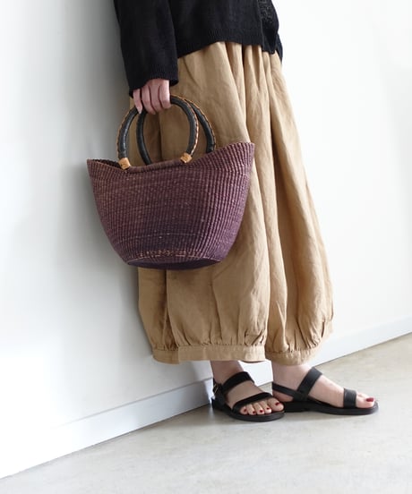 Antiquités noir 1000412 Vintage Linen Chino Denim Pants / 2 COLORS