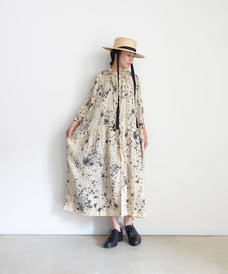 ichiAntiquités 800334 Natural dyed Linen Shirt