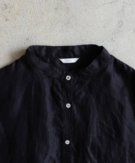 i c h i 260124 Linen Ramie Sheer Cross Shirt / 2 COLORS