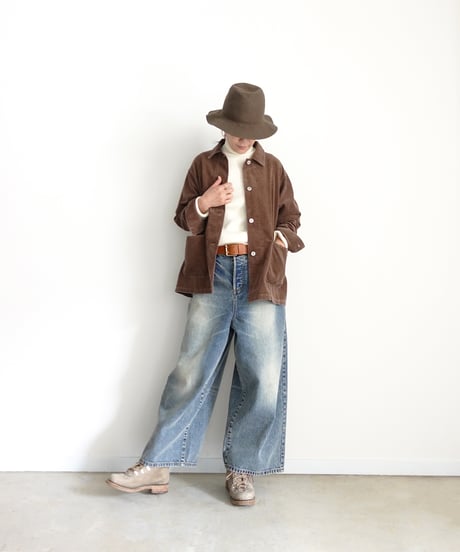 i c h i  260427 Vintage Corduroy Shirt Jacket / 3 COLORS