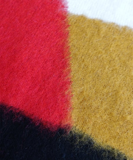 i c h i  260452 Color Panel Knit Pullover / 2 COLORS