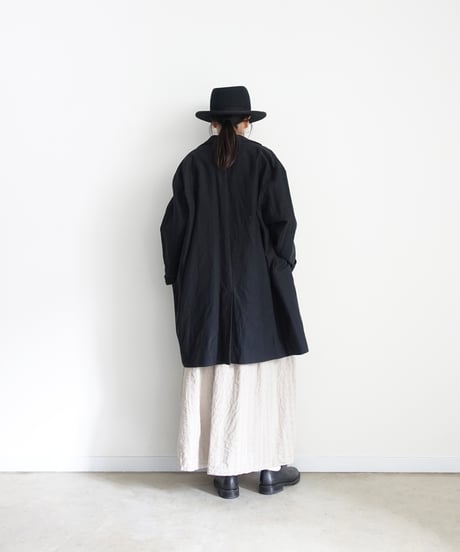 ichiAntiquités 1101110 Linen Cotton Gingham Check Skirt / 3 COLORS