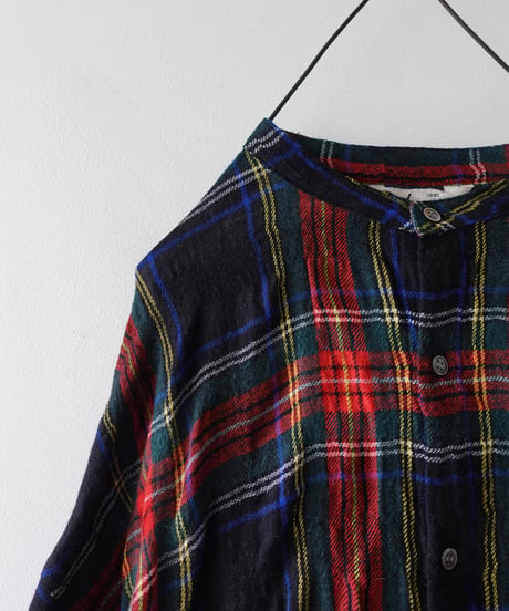 【ONLINE LIMITED】ichiAntiquités 1200325 Cotton Wool BLACK Tartan Dress / B : BLACK