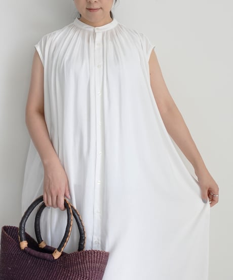 i c h i 260110 Rayon Linen Sleeveless Dress / 3 COLORS