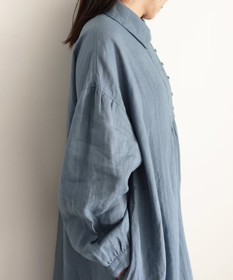 ichiAntiquités 1200311 Linen Smock Dress / 3 COLORS