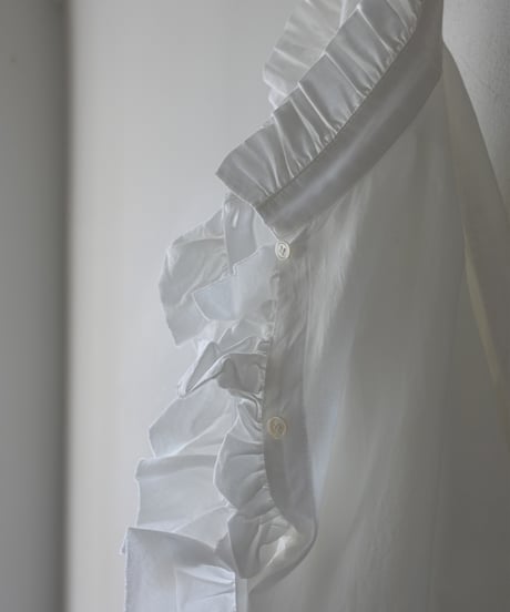i c h i  260402 Cotton 2way Frill Shirt / 2 COLORS