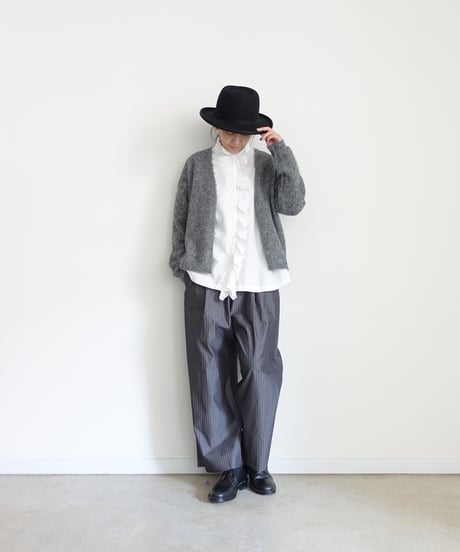 i c h i  260402 Cotton 2way Frill Shirt / 2 COLORS