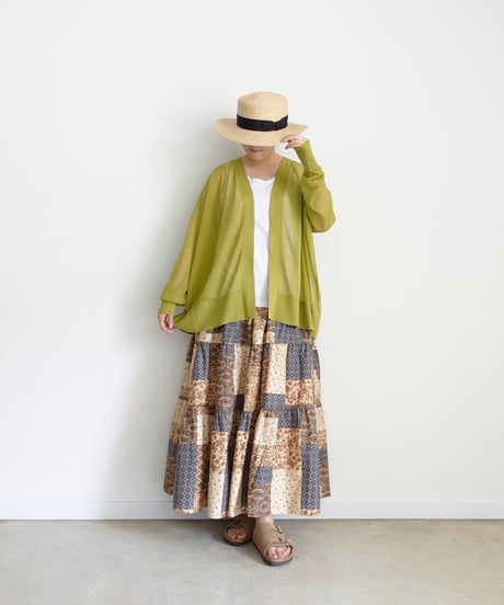 i c h i 260155 Sheer Knit Cardigan / 3 COLORS