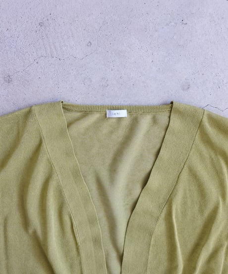 i c h i 260155 Sheer Knit Cardigan / 3 COLORS