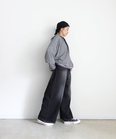 i c h i 260456 Knit Hoodie Cardigan / 2 COLORS