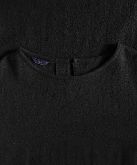 i c h i  260425 Wool Gauze & Cotton Cloth Dress / 2 COLORS