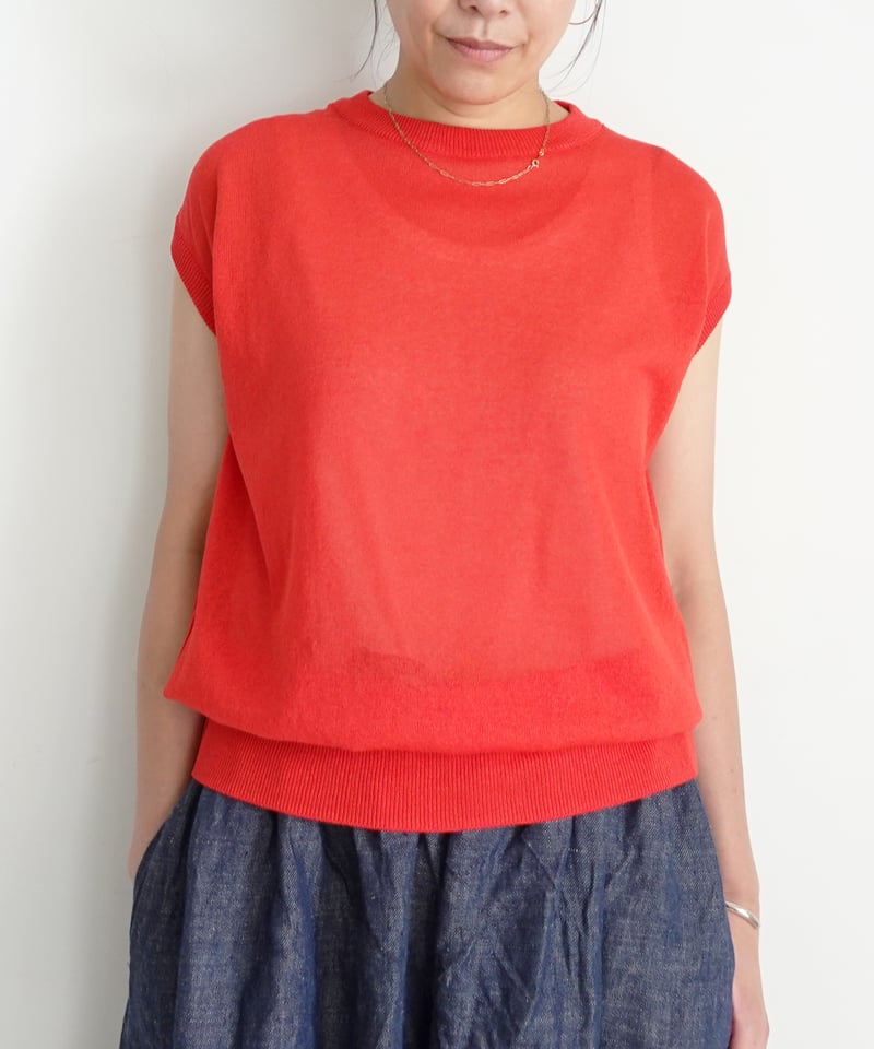 ichi Antiquités 1101154 WASHI Sleeveless Pullov