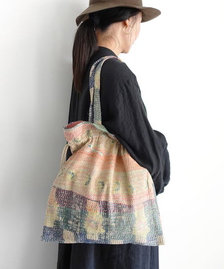 【ONLINE LIMITED】ichiAntiquités 1001138 Vintage Ralli Quilt Bag / 2 COLORS